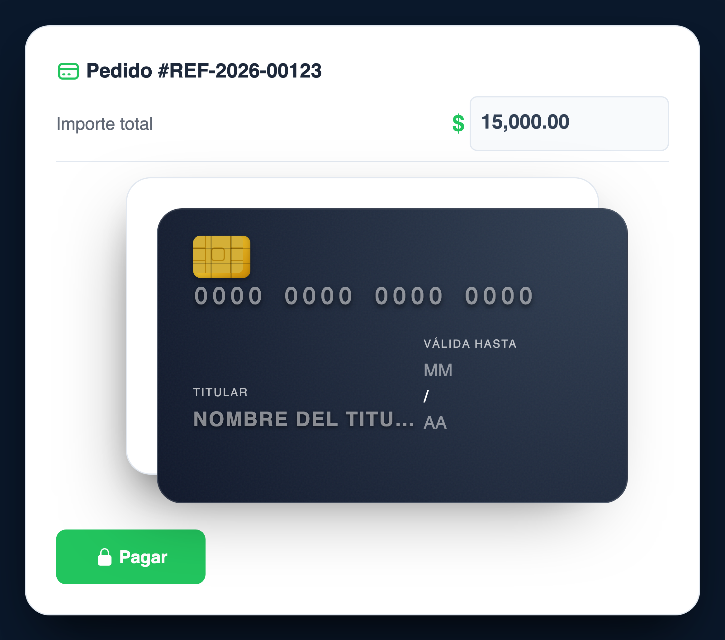Con tarjeta sin productos